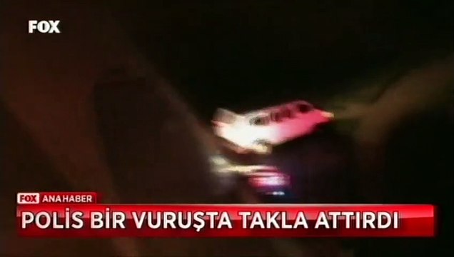Polis minibüse takla attırdı