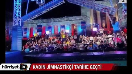Zorlu parkuru bitiren ilk kadın yarışmacı oldu