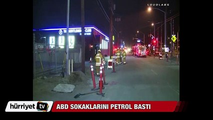 ABD sokaklarını petrol bastı