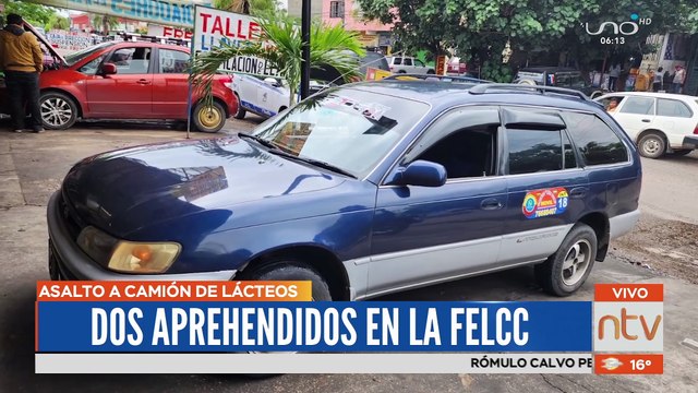 Aprehenden a atracadores de camión de lácteos, delito que fue registrado por cámaras de seguridad.