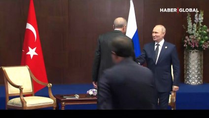 Erdoğan-Putin görüşmesi başladı