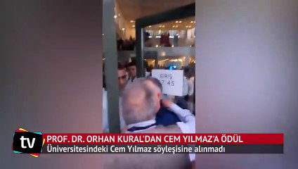 Prof. Dr. Orhan Kural, üniversitedeki Cem Yılmaz söyleşisine alınmadı