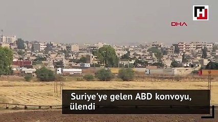 Irak yönünden Suriye'ye gelen ABD konvoyu, gündüz görüntülendi