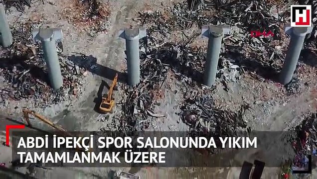 Abdi İpekçi Spor Salonu’nda yıkım tamamlanmak üzere