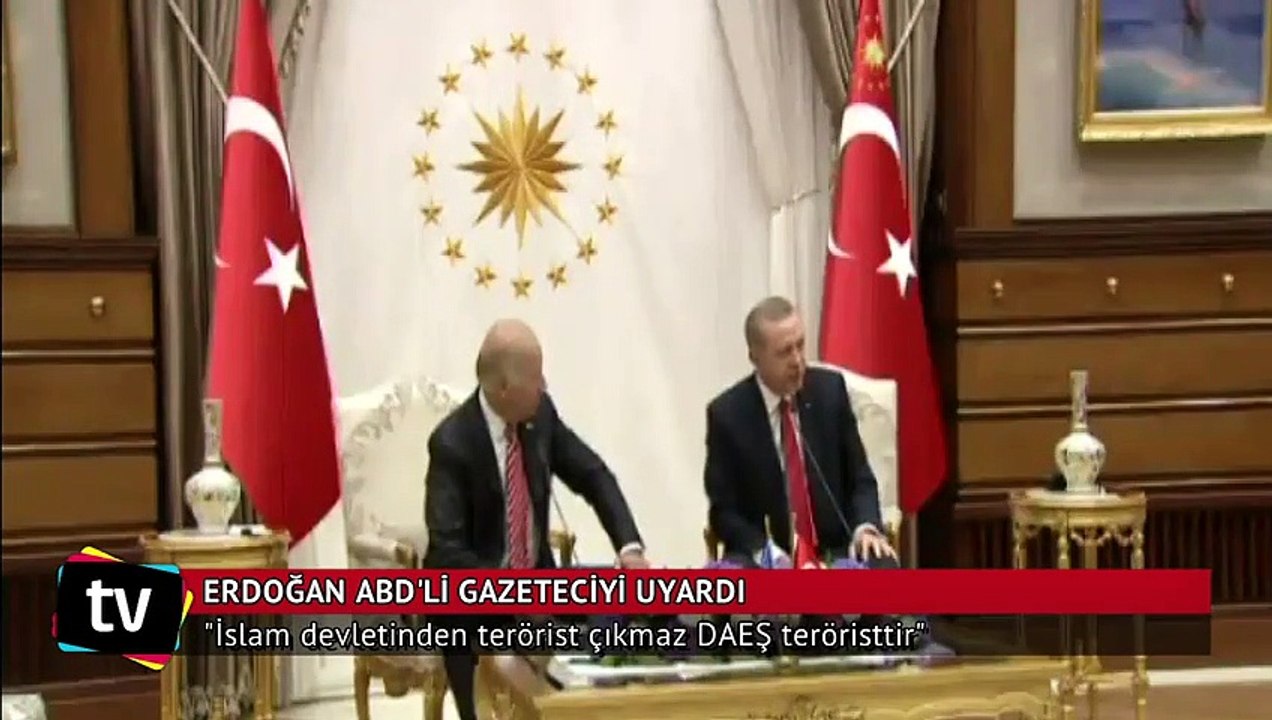 Erdoğan ABD'li gazeteciyi uyardı