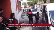 Metrobüs sürücüne şemsiye ile saldıran kişi adliyeye sevk edildi