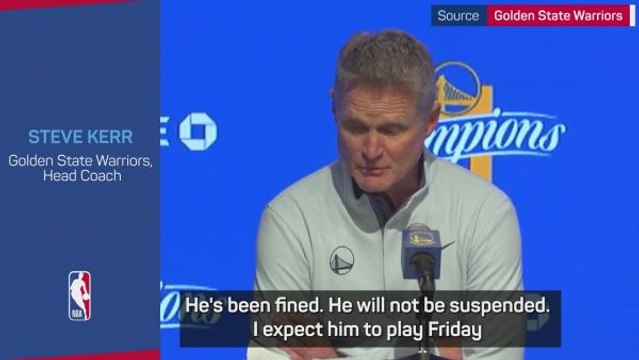 Steve Kerr saddened by Draymond Green practice court bust-up