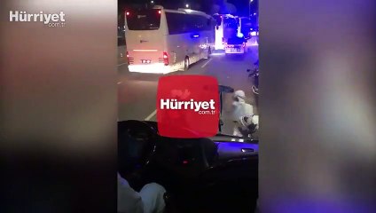 Karantina otobüsünden yolcu kaçırdılar