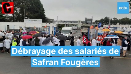 Fougères débrayage à Safran