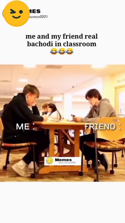 Two friends have fun