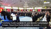 Cumhurbaşkanı Erdoğan, Fenerbahçe Divan Kurulu'nda konuştu