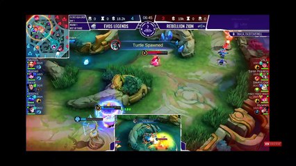 Game ke 1 Evos legend vs Rebellion zion piala presiden Indonesia mobile legends