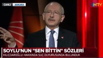 Kılıçdaroğlu topa tuttu, canlı yayın sürerken Soylu'dan yanıt geldi