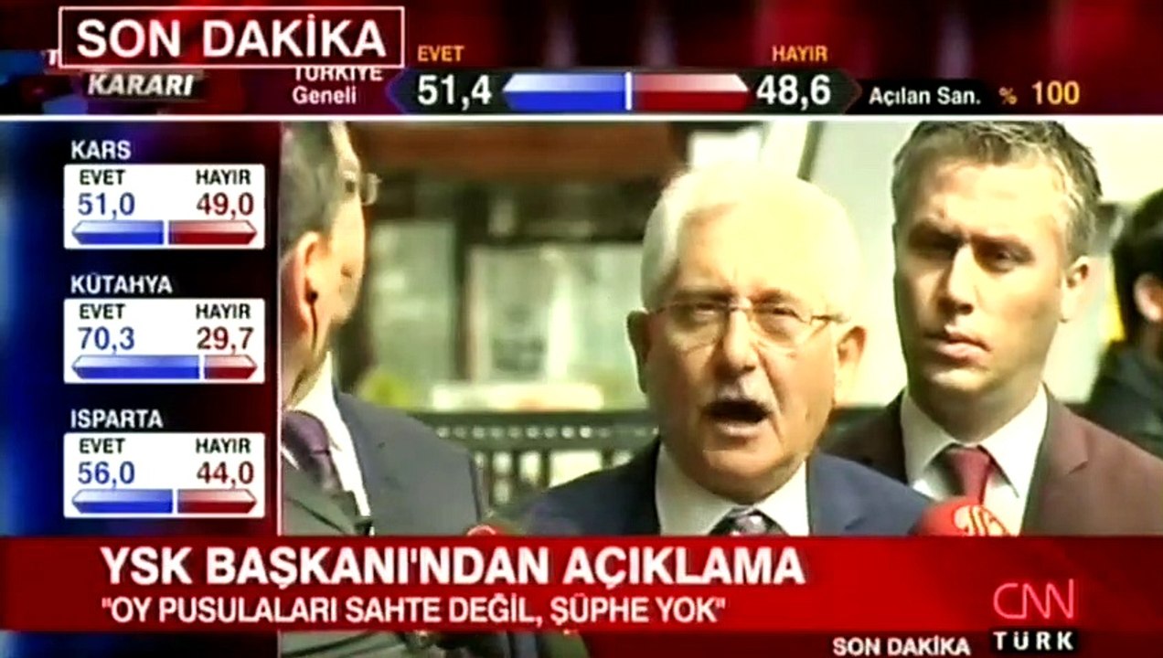 YSK Başkanı Sadi Güven, Ankara'da açıklama yaptı.