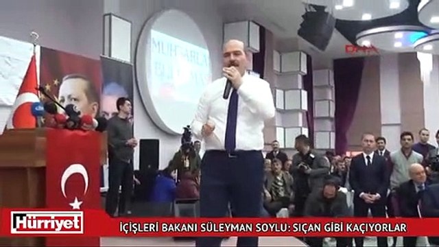 İçişleri Bakanı: Sıçan gibi kaçıyorlar