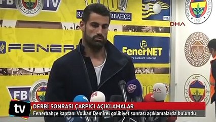 Fenerbahçeli Volkan Demirel'in derbi sonrası çarpıcı açıklamaları
