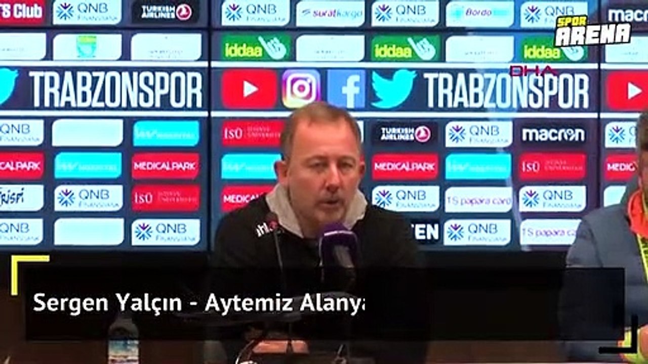 Sergen Yalçın Trabzon galibiyetini yorumladı!
