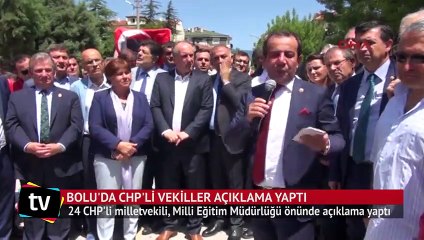 Bolu'da CHP'li vekiller açıklama yaptı