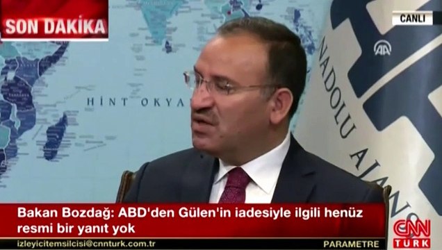 Adalet Bakanı Bekir Bozdağ'dan Gülen'in iadesi ile ilgili açıklama
