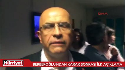 Karar sonrası Berberoğlu'ndan ilk açıklama