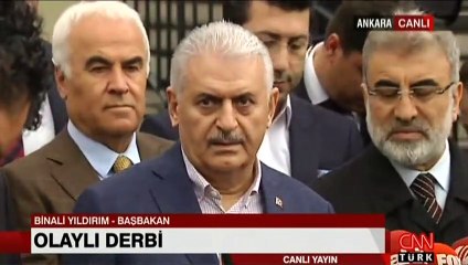 Başbakan'dan olaylı derbi için ilk açıklama