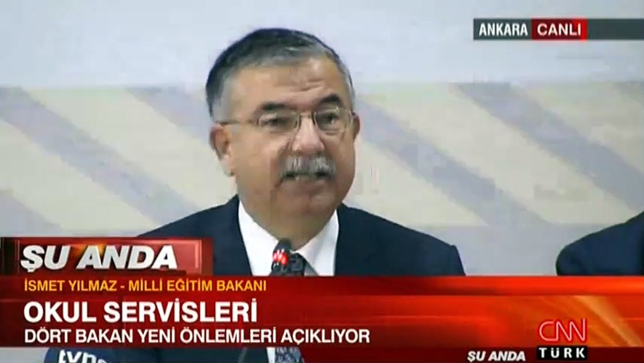 Dört Bakan okul servislerinde alınan yeni tedbirleri açıkladı