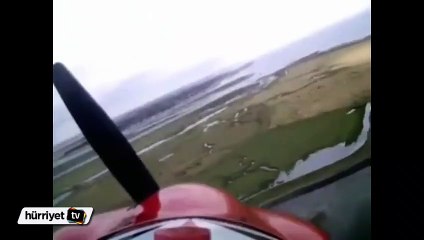 Motoru duran uçağın zorlu inişi
