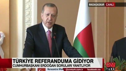 Erdoğan'dan flaş referandum açıklaması