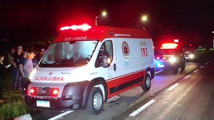 Motociclista tem partes do pé amputado ao sofrer grave acidente em Nova Laranjeiras