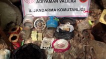 Adıyaman'da PKK'lı teröristlere ait malzemeler ele geçirildi