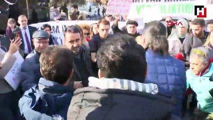 Fayton protestosu  Hayvanseverler çadır kurdu