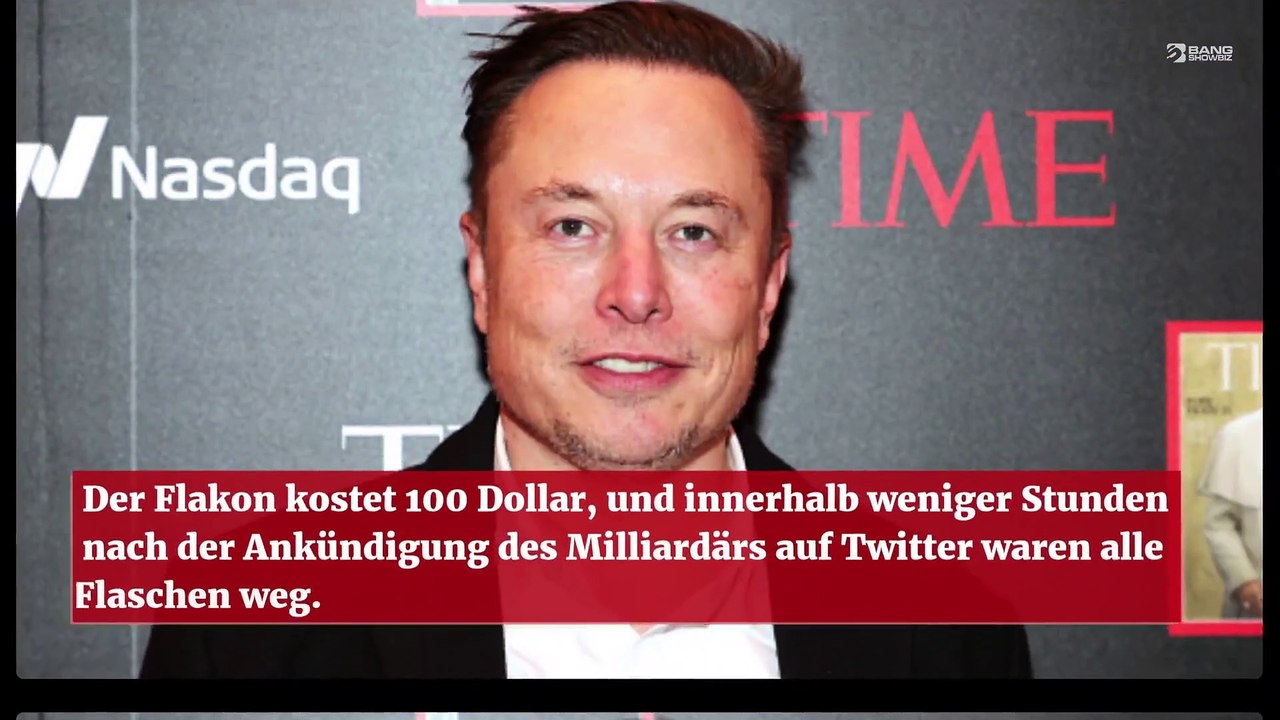 Elon Musk bringt seinen Duft 'verbranntes Haar' auf den Markt