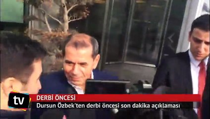 Dursun Özbek'ten derbi öncesi son dakika açıklaması