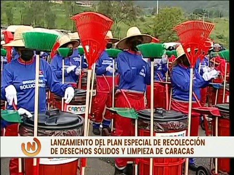 Inicia despliegue del Plan Especial de Recolección de Desechos Sólidos y Limpieza en Caracas