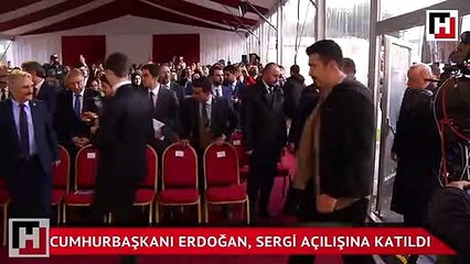 Cumhurbaşkanı Erdoğan, sergi açılışına katıldı