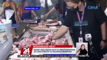 Mahigit 50kg Frozen meat na nakatiwangwang sa ilang puwesto sa palengke, kinumpiska | 24 Oras