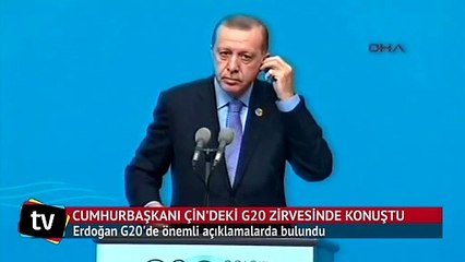 Cumhurbaşkanı Erdoğan G20'de önemli açıklamalarda bulundu