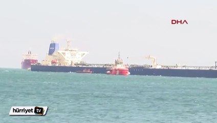 Petrol tankeri Ahırkapı açıklarında karaya oturdu