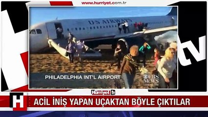 ACİL İNİŞ YAPAN UÇAKTAN BÖYLE ÇIKTILAR