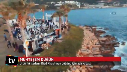 Masal gibi düğün: Düğün için ada kapattılar