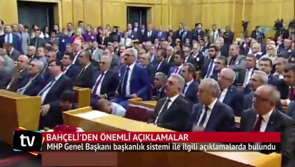 Bahçeli'den başkanlık sistemi açıklaması