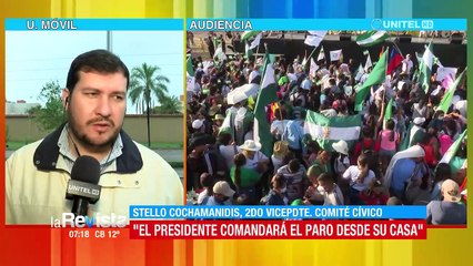 Cívicos ratifican que el paro indefinido pese a la detención domiciliaria de Rómulo Calvo
