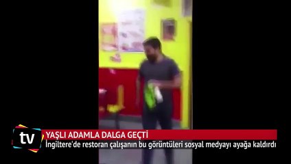 Yaşlı adamla dalga geçen çalışana tepki yağdı