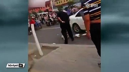 Öfkeli kocadan meydan dayağı