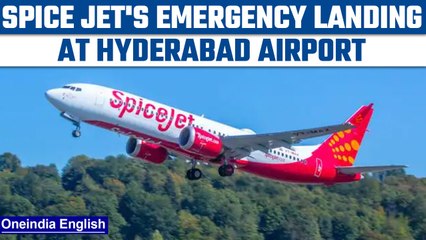 Spice Jet makes emergency landing at Hyderabad airport after smoke in cabin | Oneindia news * news
