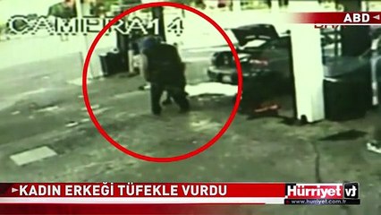 KADIN KAVGA ETTİĞİ ADAMI BÖYLE VURDU
