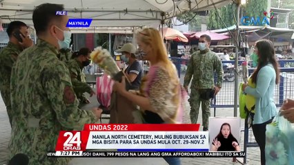 Manila North Cemetery, muling bubuksan sa mga bisita para sa Undas mula Oct. 29-Nov.2 | 24 Oras