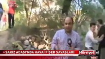 SAKIZ ADASI'NDA HAVAİ FİŞEK SAVAŞLARI