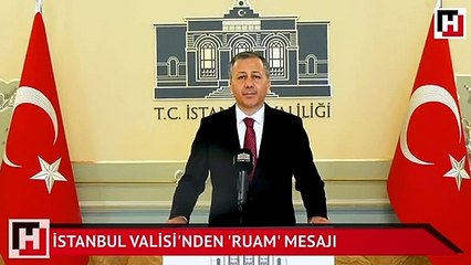 İstanbul Valisi'nden 'ruam' mesajı