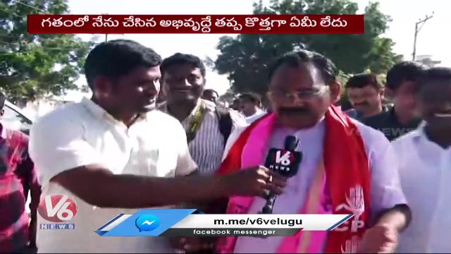 Munugode Bypoll : Kusukuntla Prabhakar Reddy F2F After Files Nomination | V6 News